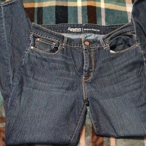 Signature Women's Dark Blue Boot Cut Jeans